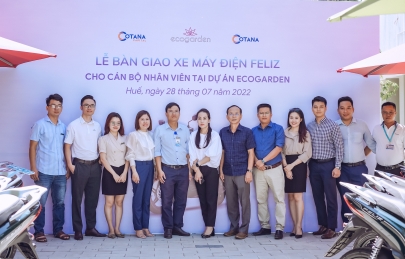 Lễ bàn giao xe máy điện cho CBNV tại dự án Ecogarden